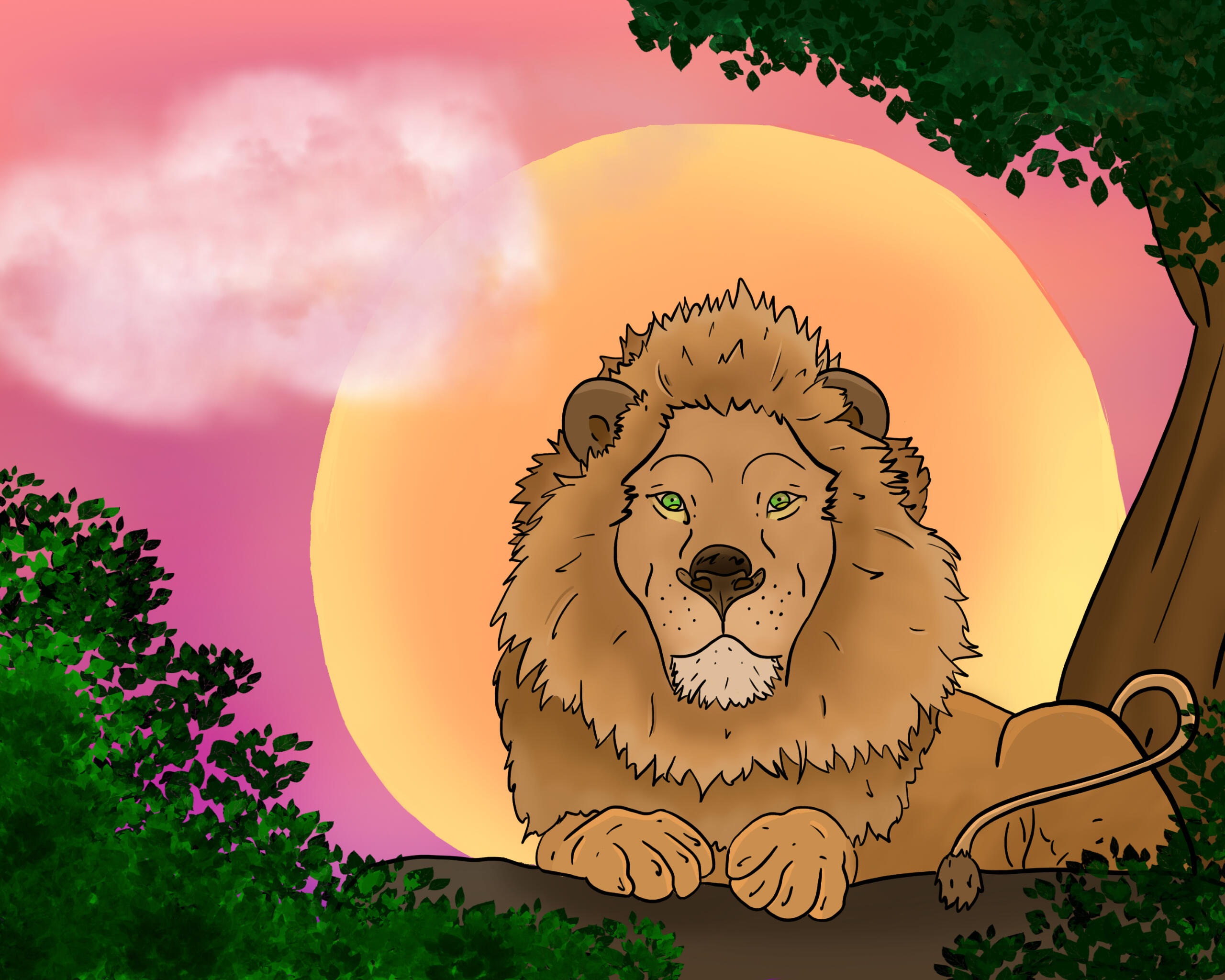Lion Painting